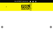 Tablet Screenshot of mypooldoctor.com